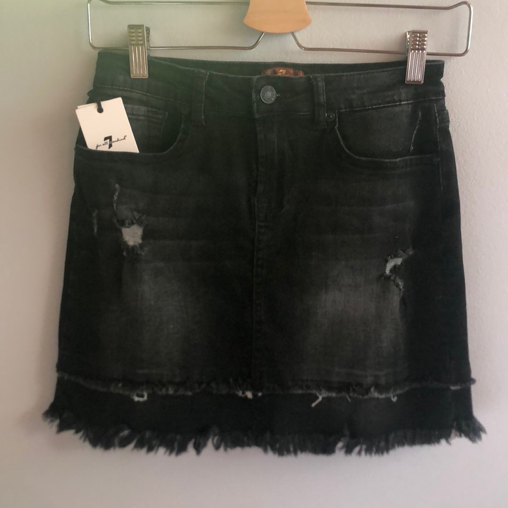 NWT 7for all mankind jean skirt